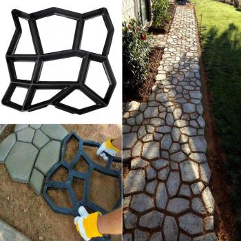 Stone Pattern Paving Mold for DIY Garden Pathways 43 x 43cm