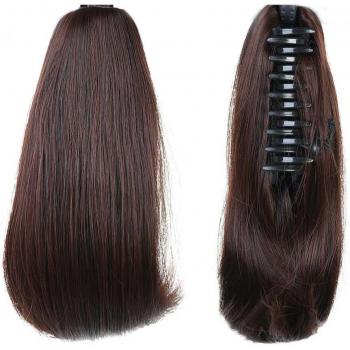 LUPU 6-Inch Heat-Resistant Ponytail Claw Clip Extensions