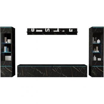 INOSIGN Vitrine Wohnwand VERA II, komplett mit Beleuchtung