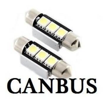 C5W LED Spollampa, 3-LED, 2-Pack (CANBUS)