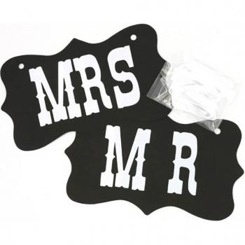 Wedding MR & MRS Photo Props