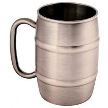 Kupfer‑Becher 500 ml mit Fass‑Design