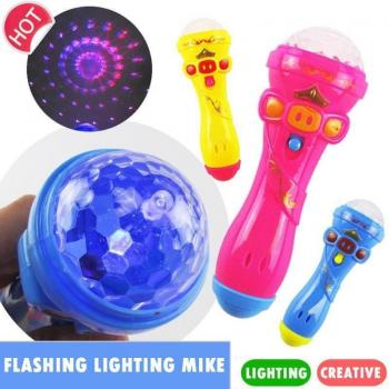 Kids Karaoke Microphone Projector with Dynamic Lighting