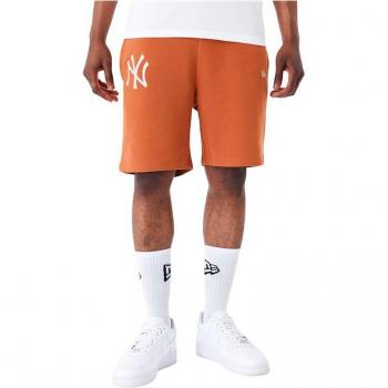 Pantalón Corto New Era League Essentials NY Yankees Marrón Anaranjado - L