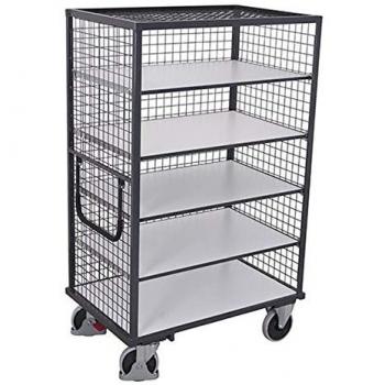 VARIOfit ESD Etagenwagen fest verschweißt 1.045 x 685 mm Drahtgitterwände