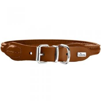 Hunter Rund & Soft Elchleder Halsband für Hunde
