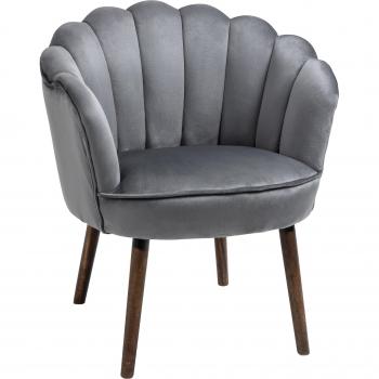 Sillón de salón HOMCOM Poliéster y madera de goma