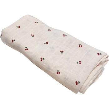 Couverture d'emmaillotage en mousseline de bambou 2 couches 120x120CM