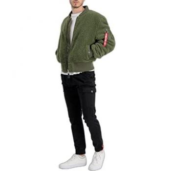 Sage Green MA-1 Teddy Bomber by Alpha Industries