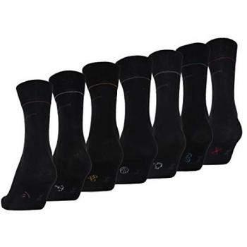 TOM TAILOR Calcetines para hombre, set de 7, caja de regalo, diseño a rayas