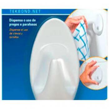 Gancho Ambar Branco G para Ferragens Tekbond