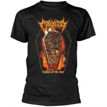 Crypta Unisex T-shirt met Rugprint Echoes Of The Soul M zwart