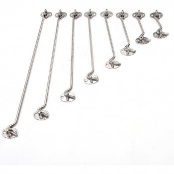 Silent Cabin Hook and Eye Latch for Shed Gate