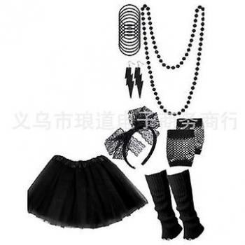 Traje Retro Femenino 80s con Complementos I Love 80’s