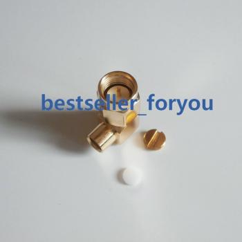 10-Pack SMA Male Plug Right Angle RF Connector for RG402 Semi-Flexible Cable