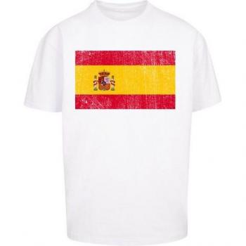 F4NT4STIC Spanische Flaggen-Print T-Shirt Herren L – 100 % Baumwolle