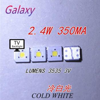 Cuentas LED 3535, alta potencia, 2.4W, 3V, blancas frías, para retroiluminación, 50 piezas