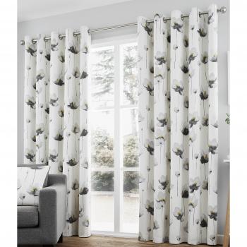 Kiera Fusion Lined Drapes – Grey