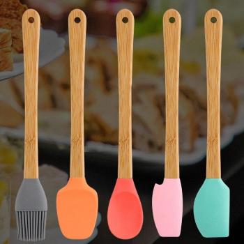 Non-Stick Silicone Baking Spatula Set