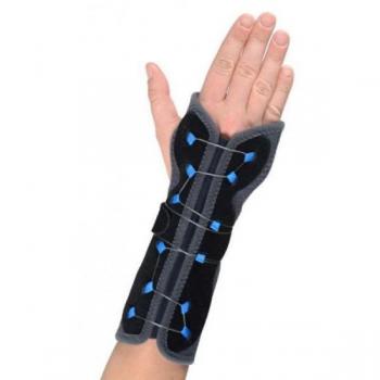THUASNE Manuimmo Pro Attelle de Poignet / Pouce sans Oedème avec Système Quick Lacing System en Cuir
