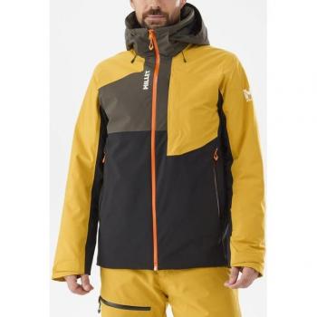 Millet Atna Peak Men's Hooded Jacket Yellow / Black / Brown Size S