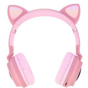 Rosa Purrfecto 5.0: Cascos Inalámbricos con Luces y Autonomía Extensa