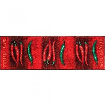 Tapis de Couloir Tissé HOTLI 60x180 Rouge