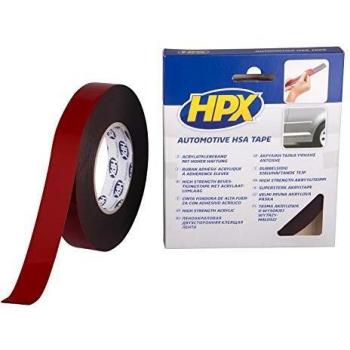 Ruban adhésif double face HPX Très Forte Adhérence Noir 25mm x 10m