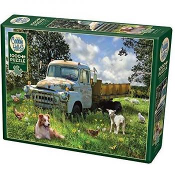 Puzzle 1000 pezzi Sheep Field di Greg Giordano - Cobble Hill (80259)