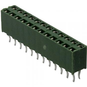 TE Connectivity AMPMODU HV-100 Standard Female Connector 8 Pins 2.54 mm Pitch