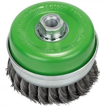 Bosch Brosse boisseau inoxydable, 100 mm, 0,35 mm, 8500 tr/min, M14