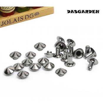 10mm Black Metal Cone Rivets for Garment and Accessories