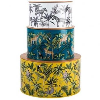 Madagascar Trio of Nesting Tins