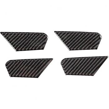 4Pcs Carbon Fiber Interior Door Bowl Covers for Alfa Romeo Giulia 2017-2019