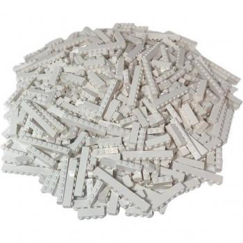 LEGO Steine Weiß 50er Pack - Einreihige Bausteine für kreative Köpfe