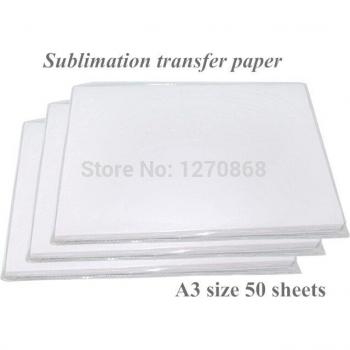 Papier de transfert A3 sublimation non coton 50 feuilles