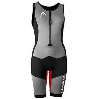 Head Tritraje de Natación Myboost Lite sin mangas gris negro rojo mujer - XXS