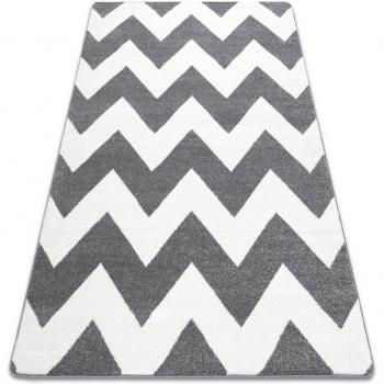 Zigzag Grey Sketch Rug 160x220 cm