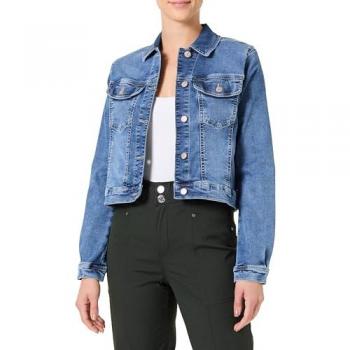STREET ONE STUDIO Knopfleiste Jeansjacke – Blau – Damen