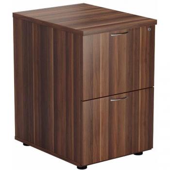Mezzo Dark Walnut 2 Drawer File Cabinet
