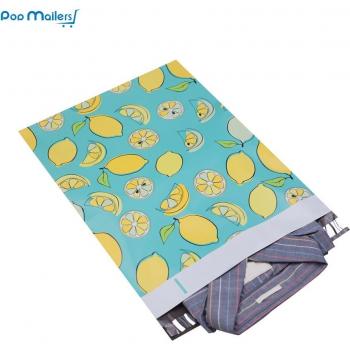 100pcs 10x13 inch Self-Seal Lemon Pattern Plastic Envelope Bags