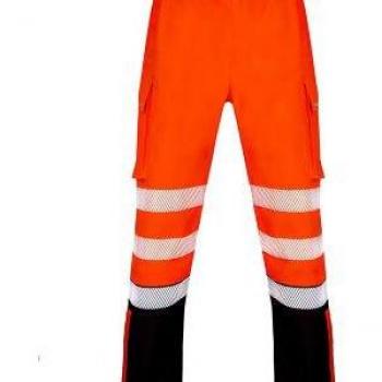 Click Workwear Deltic Hi-Vis Overtrouser Two-Tone, BL XXL