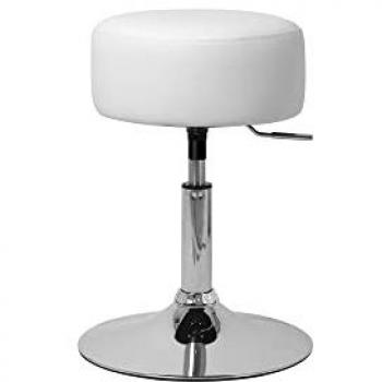 ML-DESIGN Bar Stool Ø33 cm Altezza Regolabile 52‑65 cm, senza schienale, girevole, trucco multiuso
