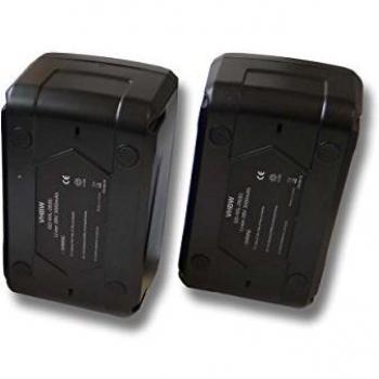 Batería de repuesto 2x 3000 mAh compatible con Milwaukee V28 SG, V28 SX y V28 VC (Li-Ion, 28V)