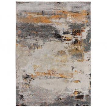 Atticgo Tapis design abstrait multicolore, 160x230 cm Gris