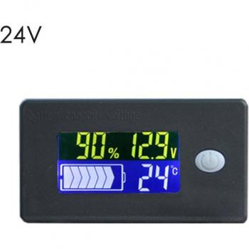 Moniteur de Tension Batterie 12-72 V avec Câble – LCD & Indicateur Lithium