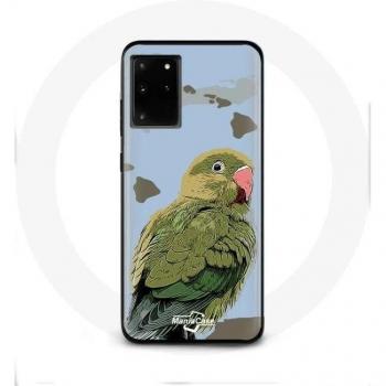 Samsung Galaxy S11 Plus Parakeets Birds Soft Case - Green
