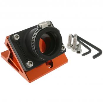 Ansaugstutzen und Spacer Stage6 R/T Minarelli 34,5 mm kurz gerade orange
