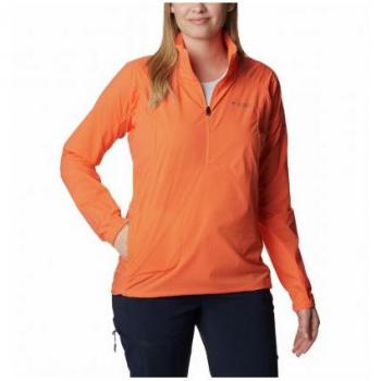 T-shirt manches longues Columbia Titan Passâ„¢ léger 1/2 zip (orange) femme