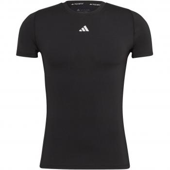 Adidas Tech-Fit T-Shirt Herren - Schwarz